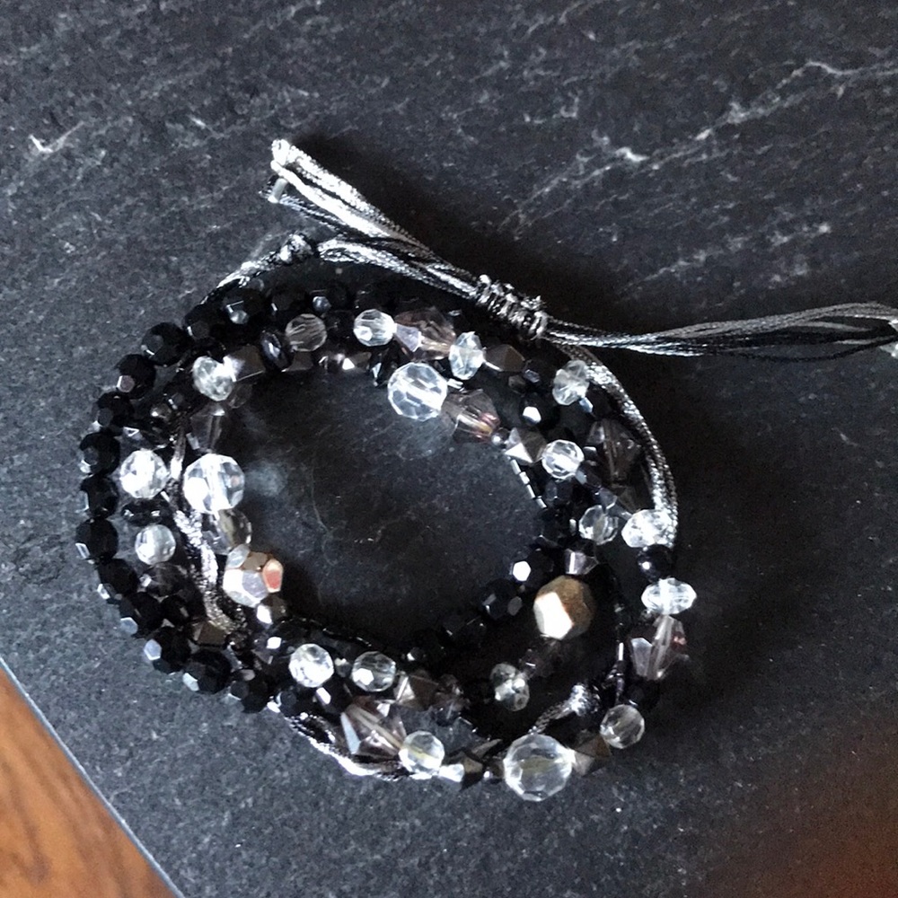 Black bracelets set
